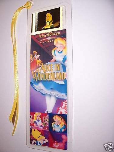 ALICE IN WONDERLAND Disney Movie Film Cell Bookmark