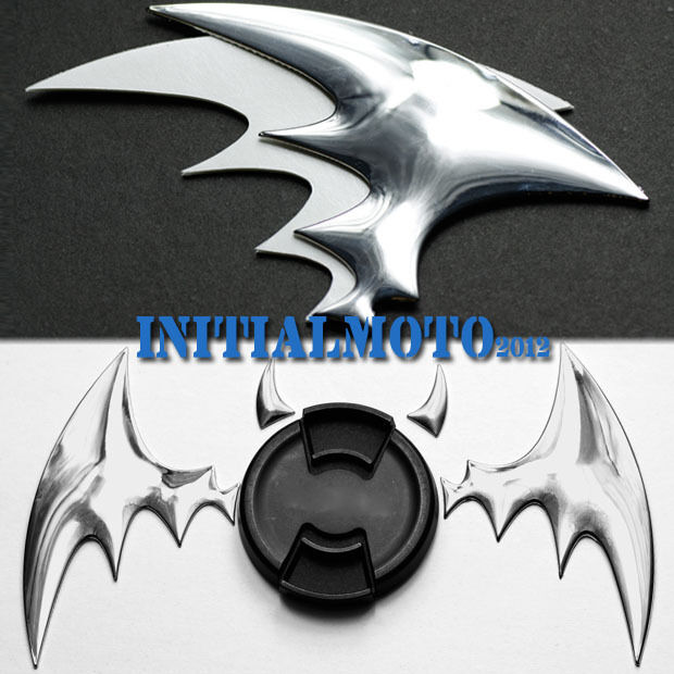 Sedan Vehicle Silver Chrome Bat Wings Trunk Lid Emblem Badge Logo Decal Sticker 