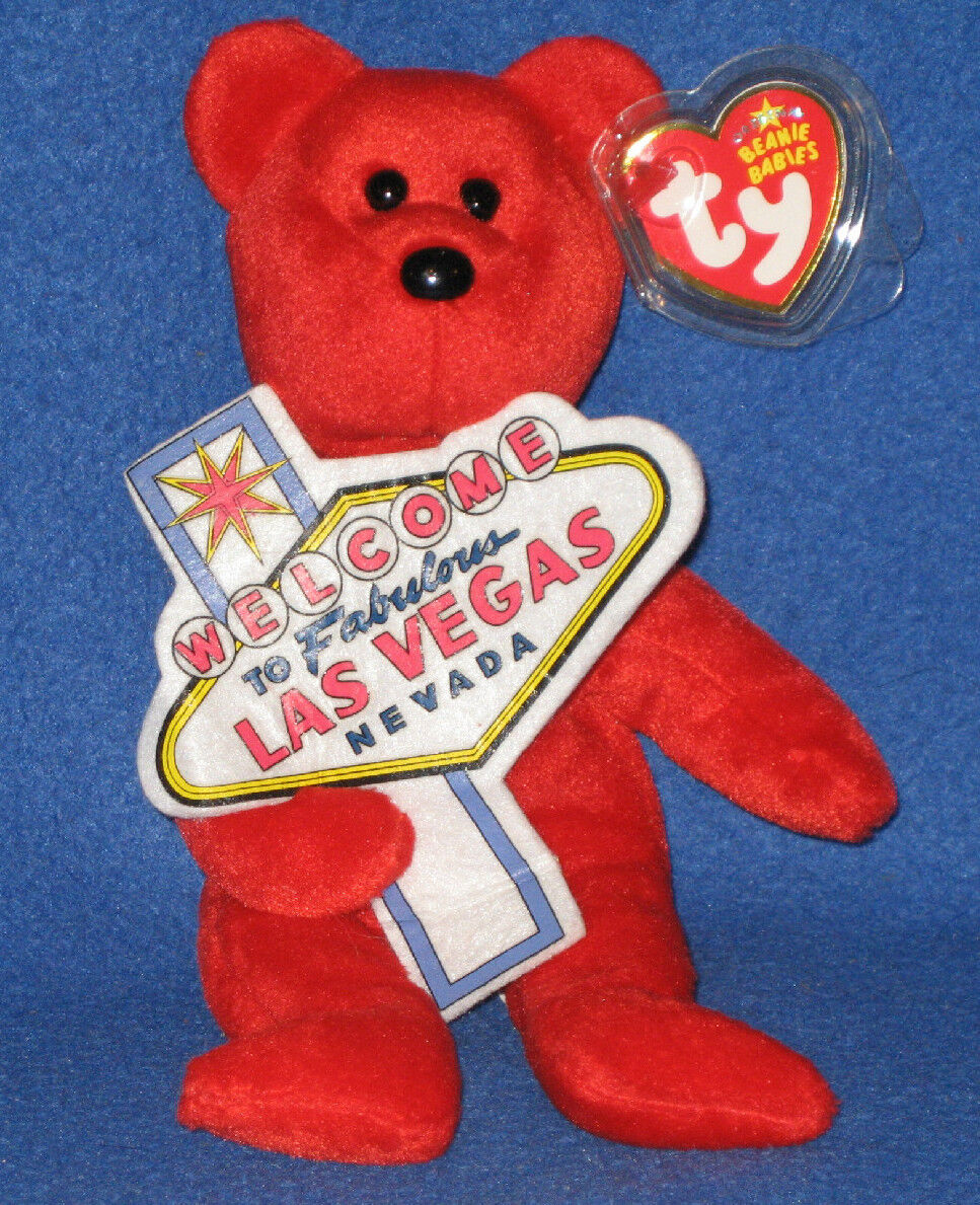 TY ACES the BEAR - LAS VEGAS EXCLUSIVE - MINT with MINT TAGS