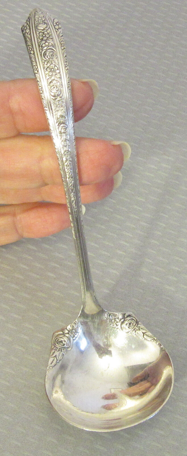 vtg Wallace Sterling Silver 1933 NORMANDIE CREAM LADLE 5.5\