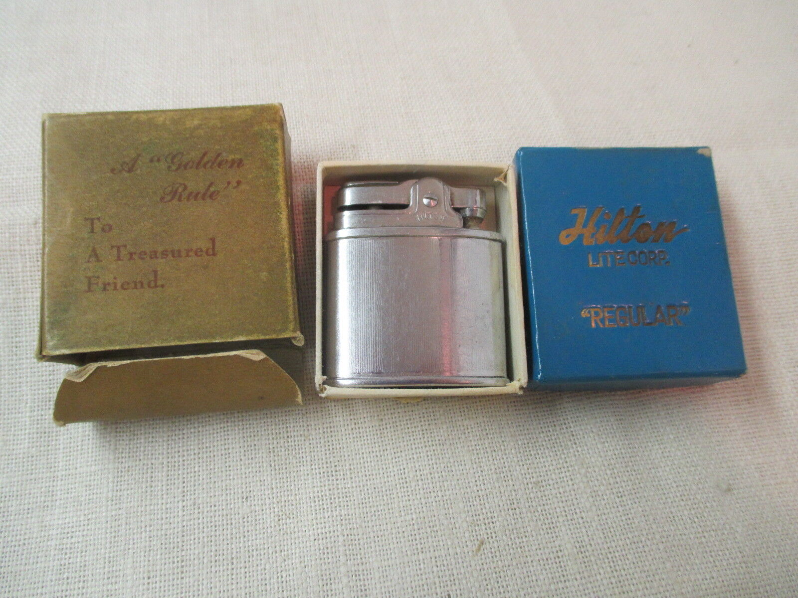 Vintage Hilton San Francisco Lighter Regular with Box Instructions