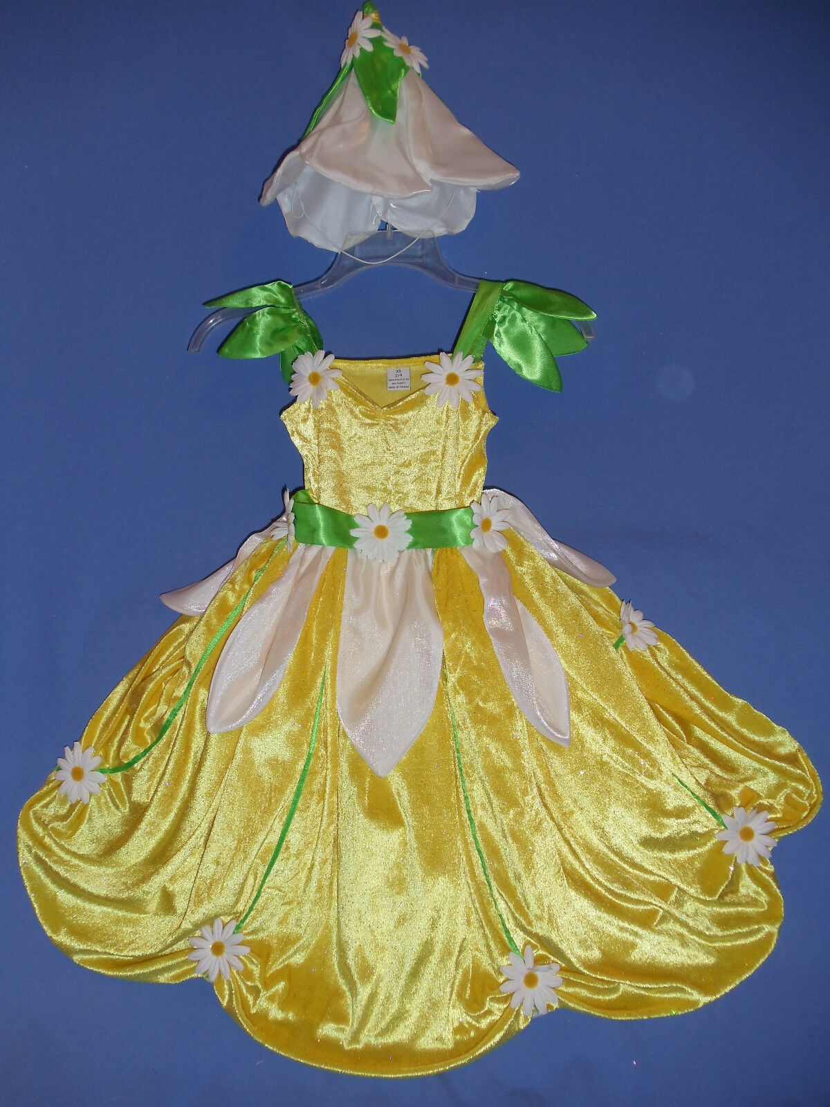 Southern Belle costume dress girls-2-4;hoop;daisy;tulip Summer bonnet hat     