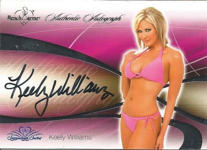 Keely Williams 2008 auto Authentic Autograph Benchwarmers trading card 29