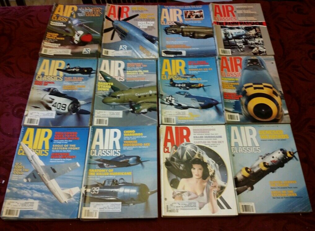 AIR CLASSICS magazine Full Year 1989 Vol 25, No 1 through 12