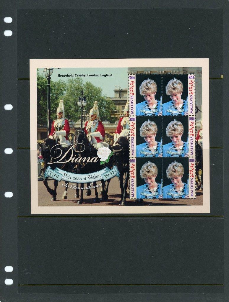 Maldives Islands Princess Diana 1998 Souvneir Sheet Mint