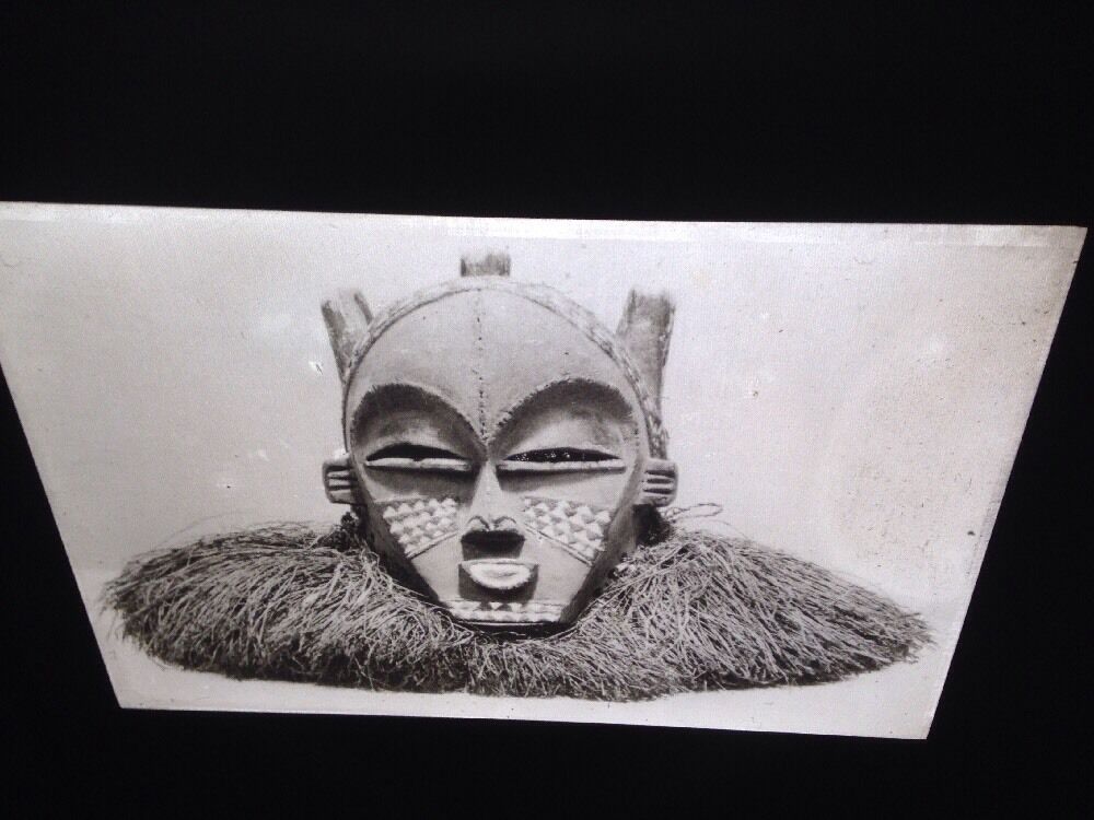 Kuba Zaire Helmet Mask- African Tribal Art 35mm Slide