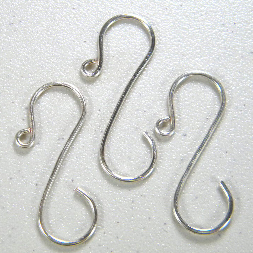 Mid-size (1 1/2 inch) Silver Ornament Hooks, Christmas Tree Hooks, Hangers