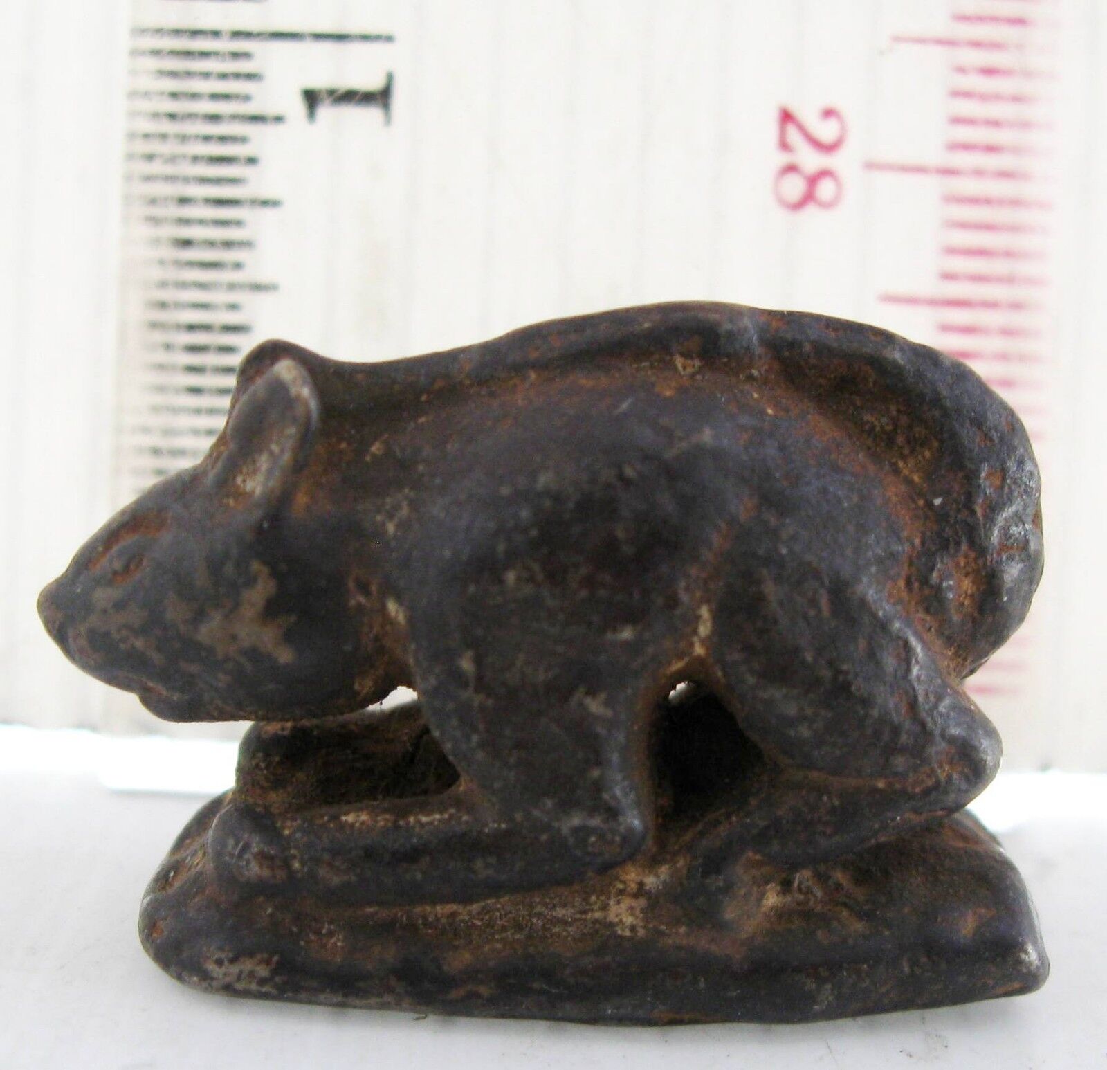 SUPER RARE 17th.c Bronze Squirrel Opium Weight High Quality Bronze & Casting