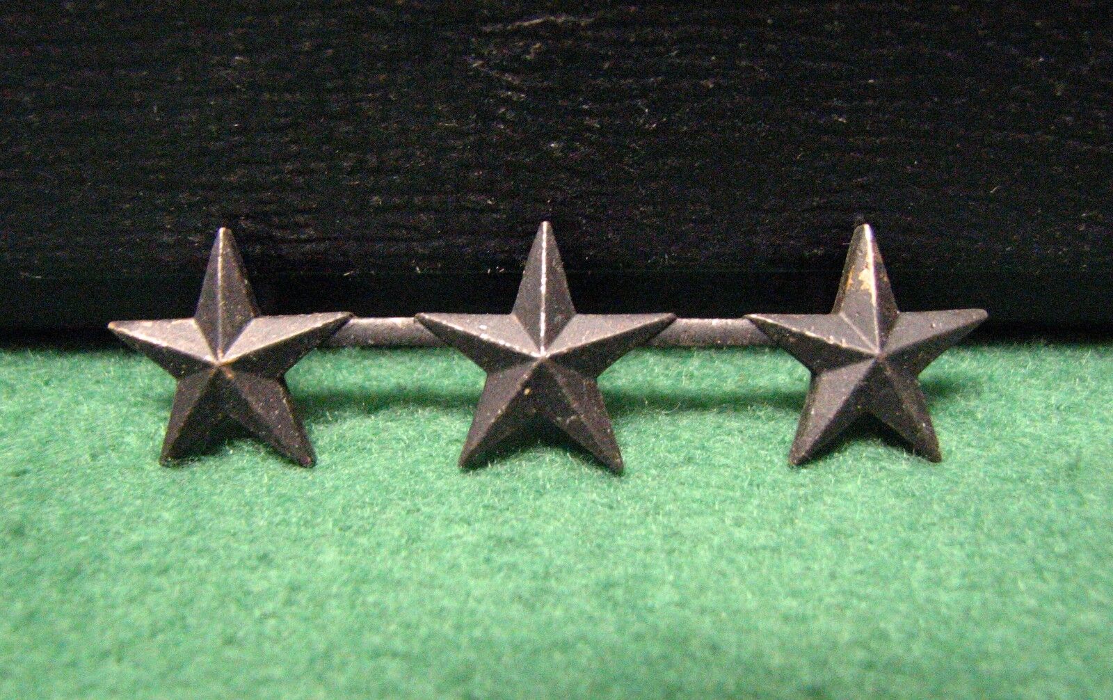 Vintage US Military Air Force Three Star Officers Insignia Pin Subdued Metal Pin
