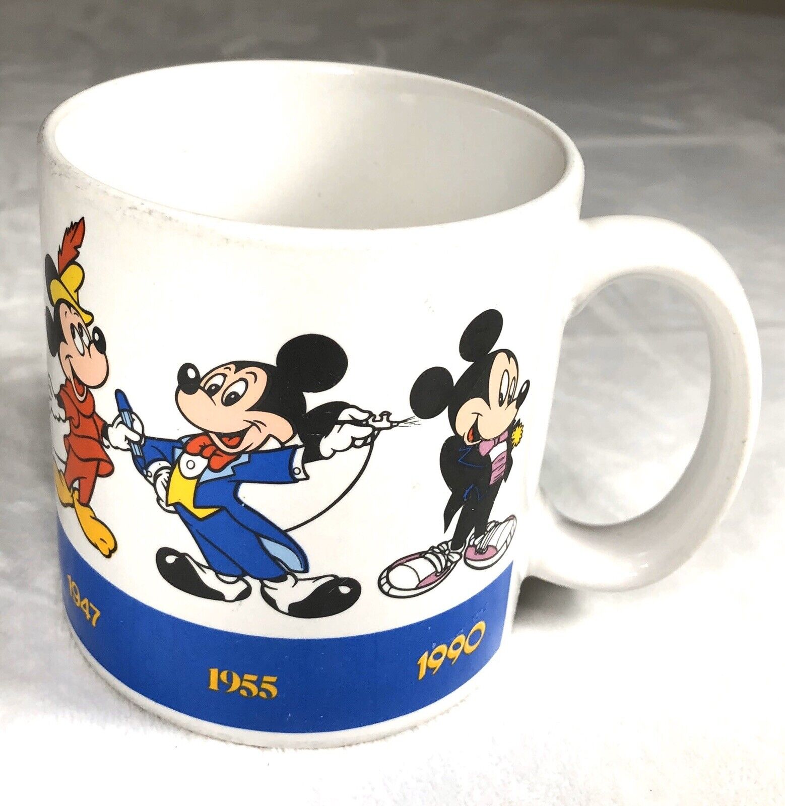 Applause Mickey Mouse Through The Years Coffee Mug 12 oz 1928 - 1990