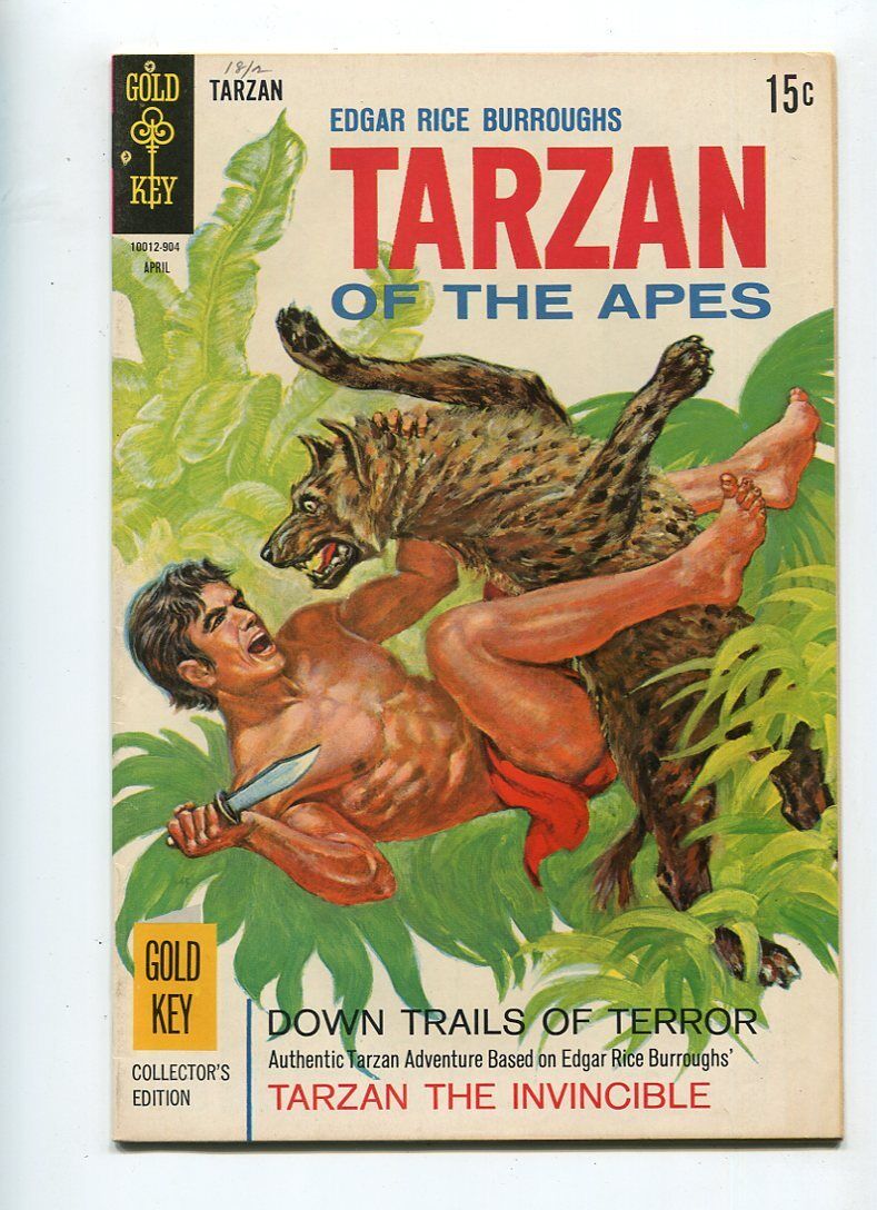 TARZAN #183 HI GRADE 9.0 GOLD KEY GEM DRAMATIC BATTLE COVER 