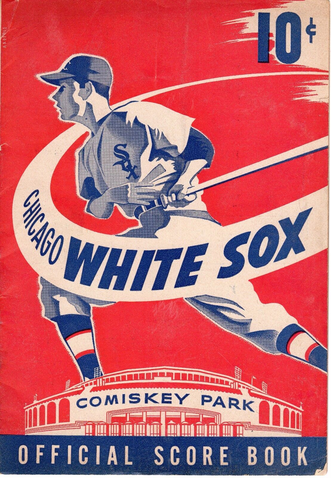 1950 7/28 baseball program New York Yankees Chicago White Sox Hank Bauer HR FAIR