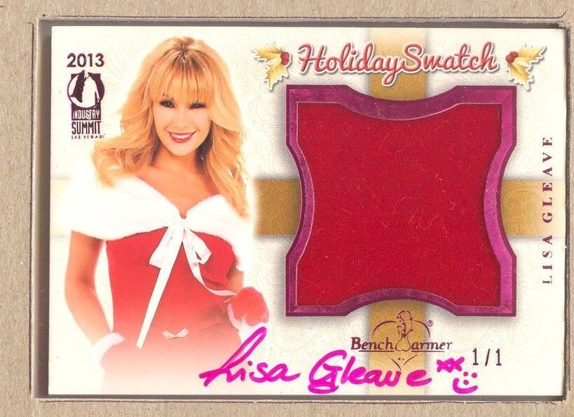 Lisa Gleave 2013 Bench Warmer Industry Summit 2012 Holiday Swatch Pink Auto 1/1