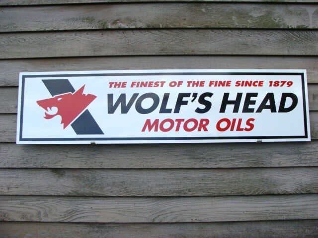 WOLF\'S HEAD OIL C.1970\'s VINTAGE STYLE 1\'X46\