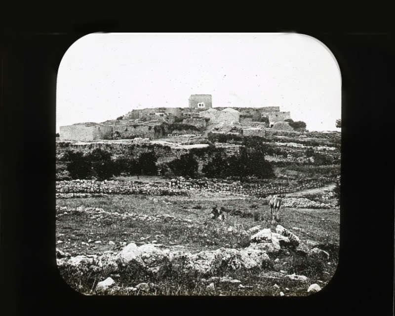 Lantern Slide Early Photograph of the Upper Bethoron Israel 1870s Felix Bonfils