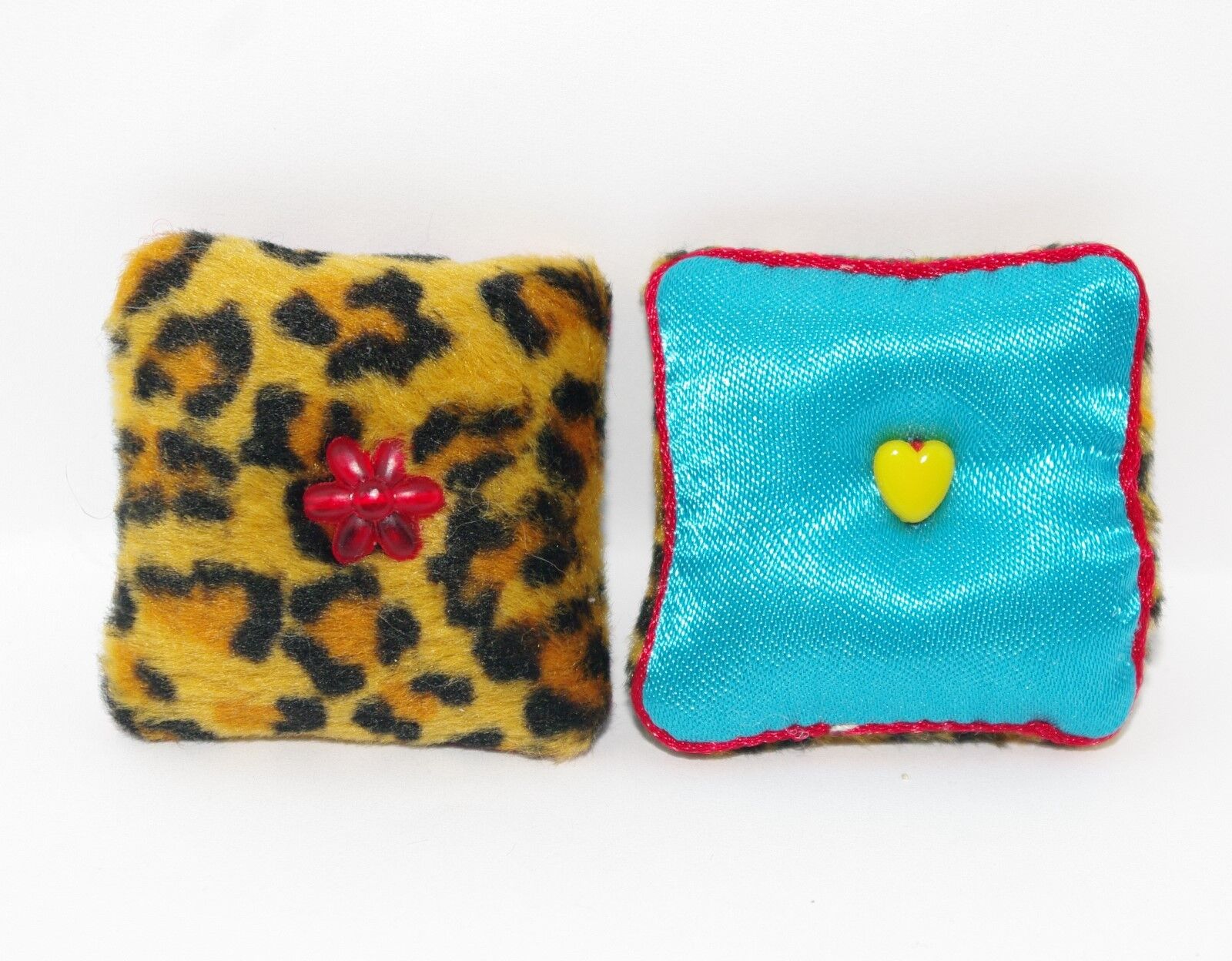 Dollhouse Miniature 1:12 Revers Cheetah Leopard Pillow American Girl ILLUMA ROOM