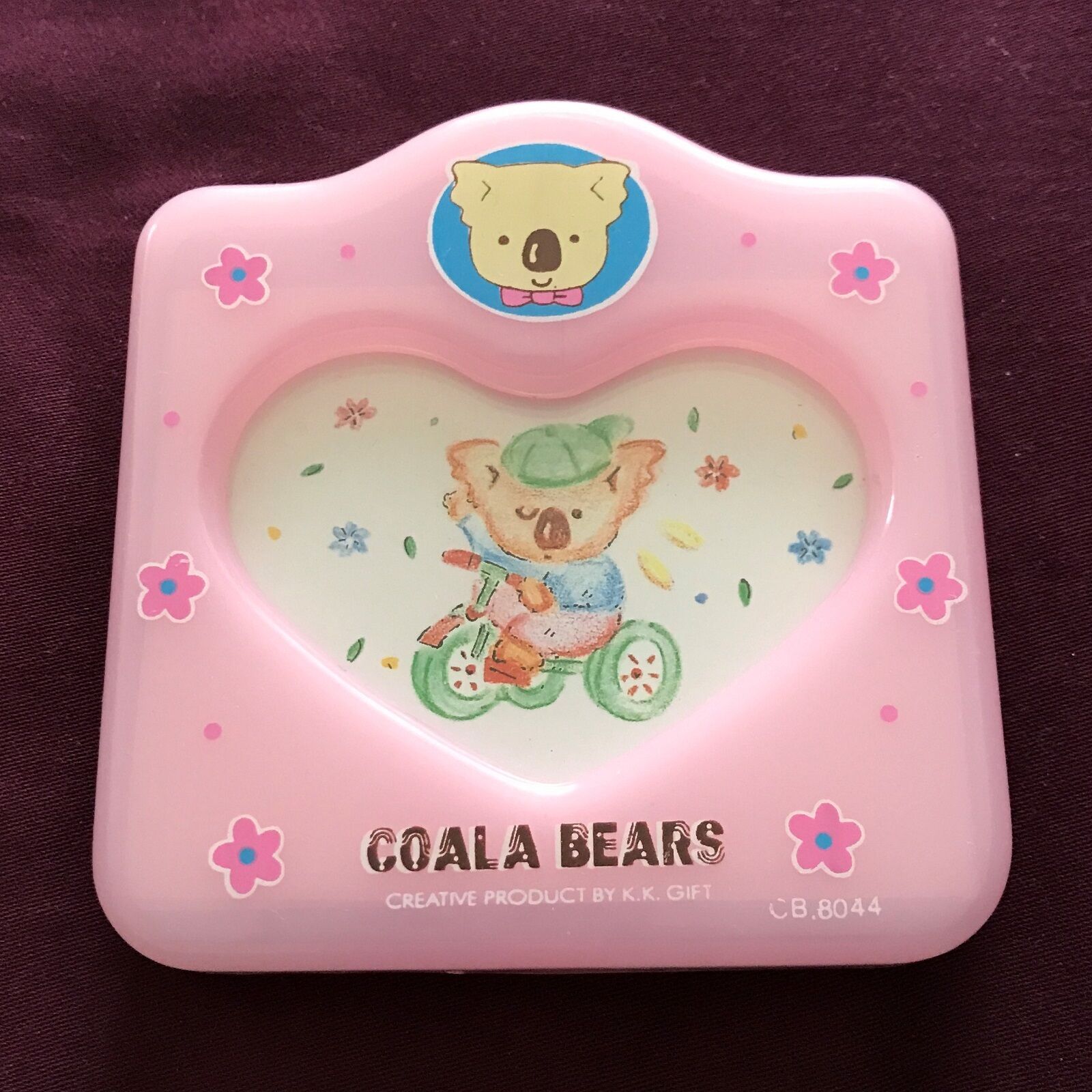 COALA BEARS Pink Picture Frame with Heart Shaped Display Opening