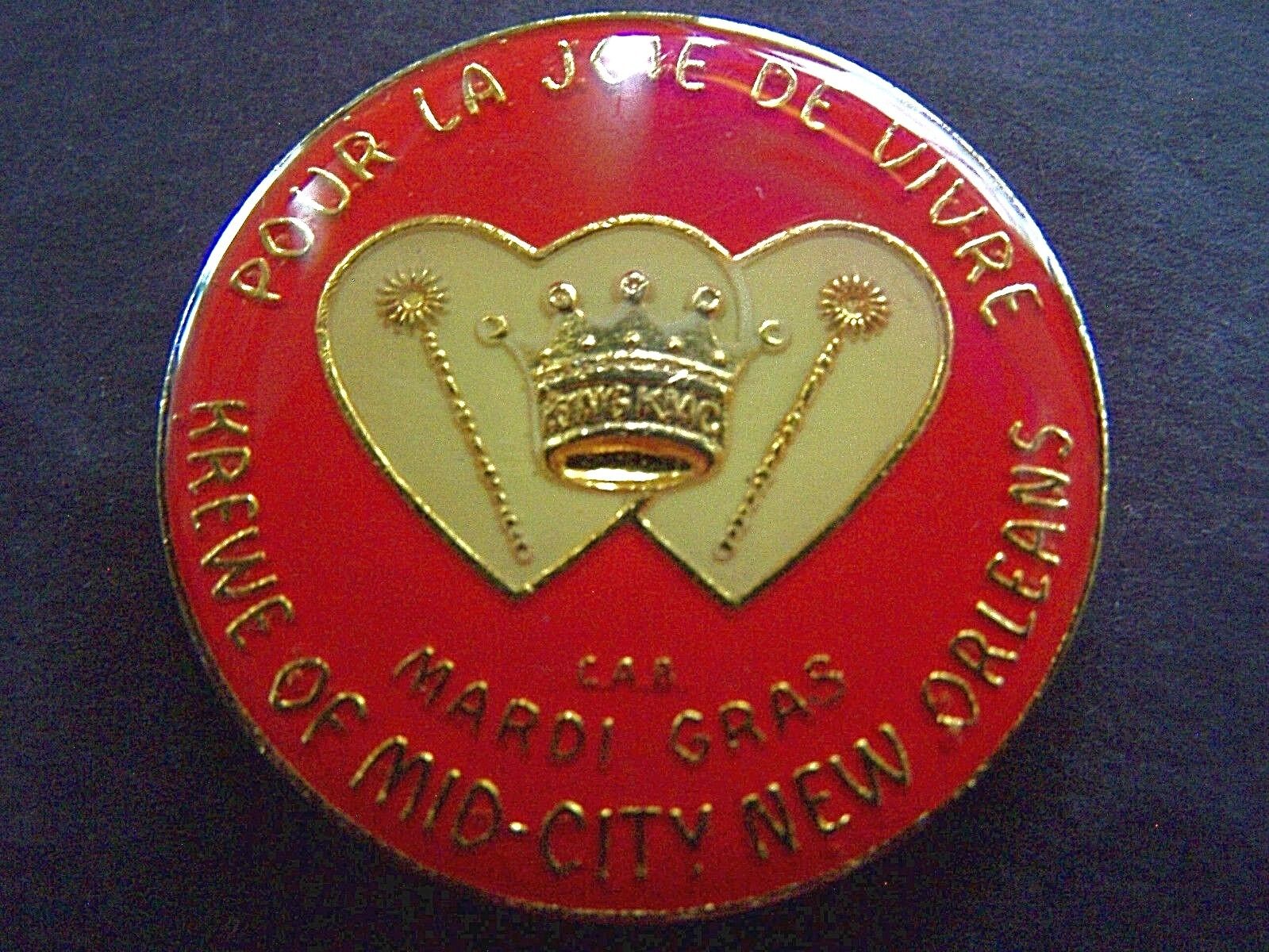 1981 Mid-City LANGUAGE OF THE FLOWERS Multi-Color Mardi Gras Doubloon