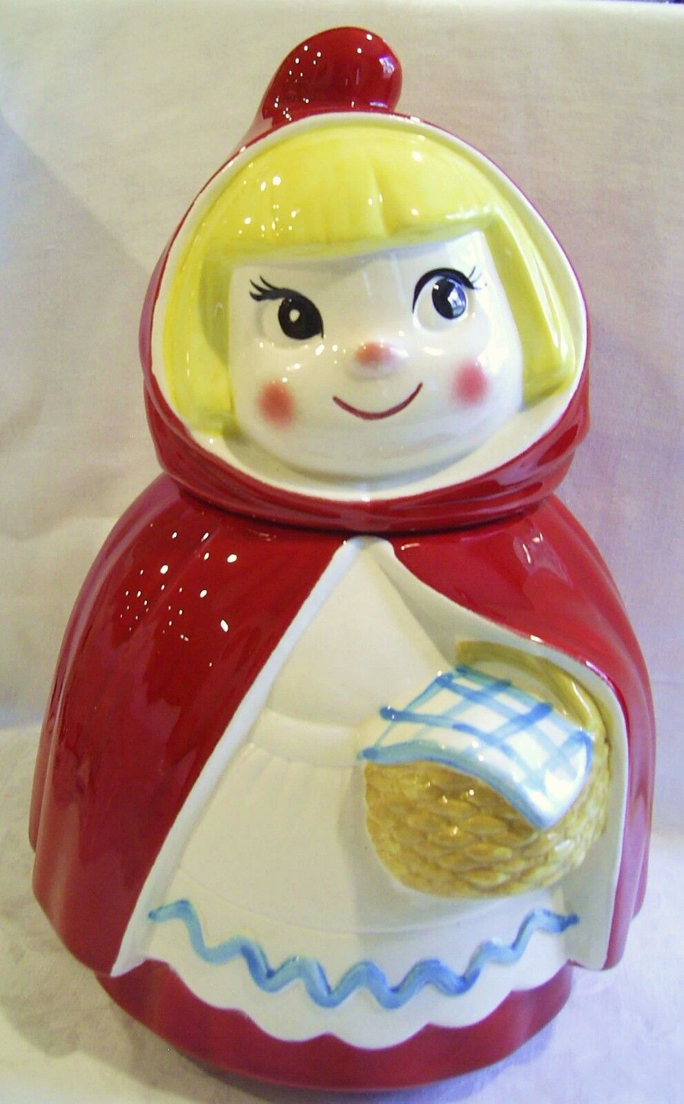 RARE Vintage METLOX Poppytrail Little Red Riding Hood COOKIE JAR