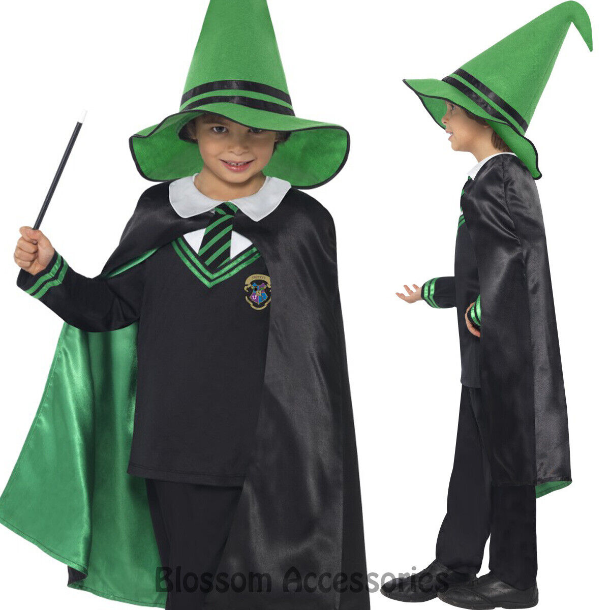 CK782 Wizard Costume Boys Girls Fancy Dress Halloween Book Week Day
