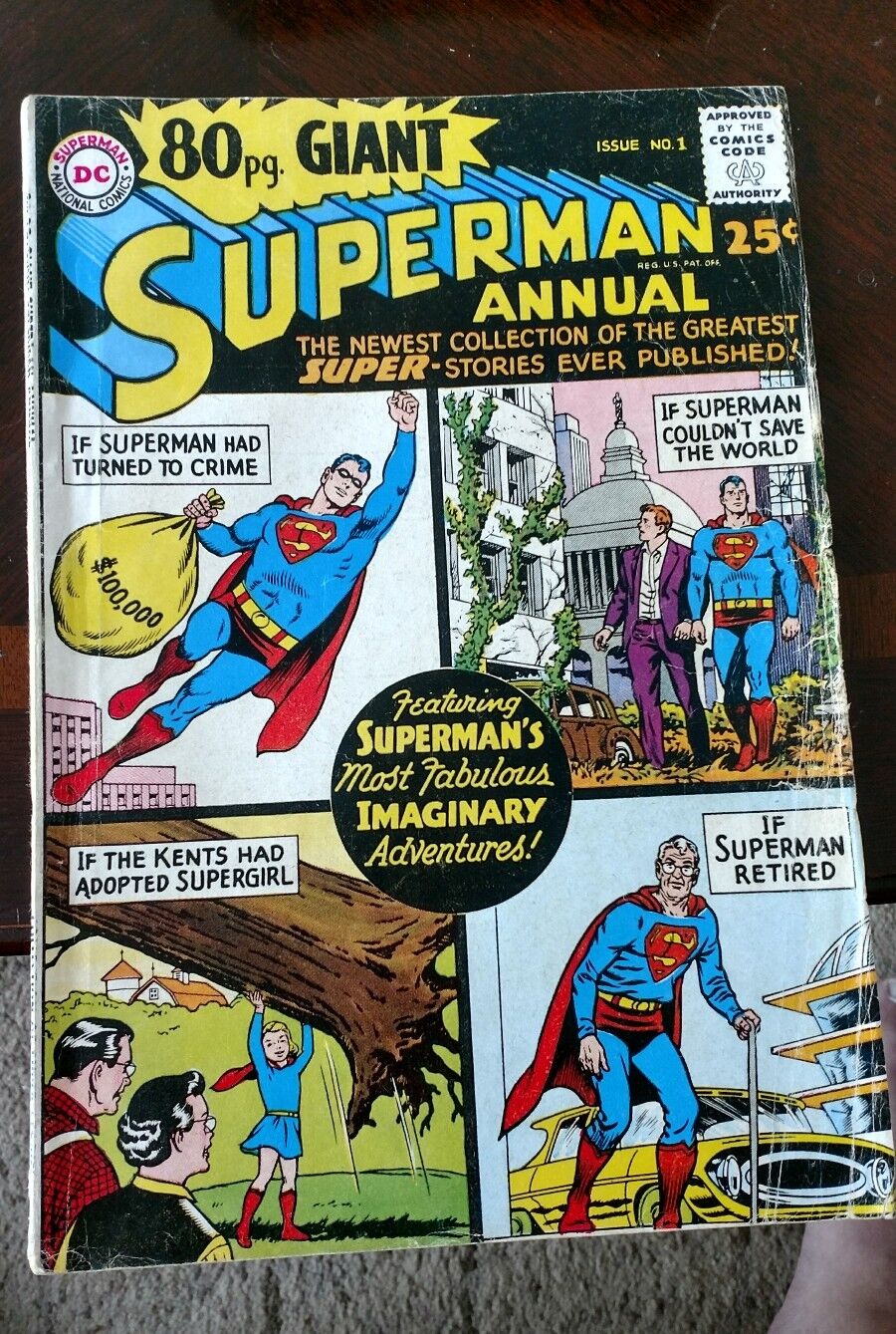 80 Page Giant Superman Annual #1 VG 3.5 Superman Vs Superboy