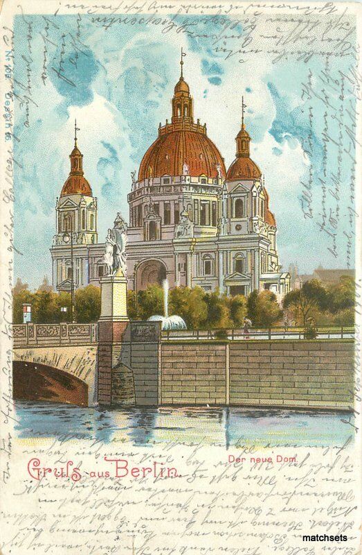 1901 Berlin Germany Gruls Aus Berlin undivided postcard 11473