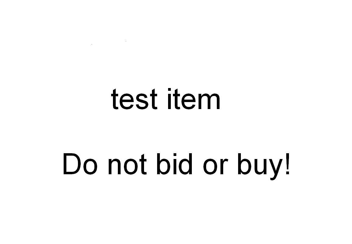 Test listing - DO NOT BID OR BUY253107032325