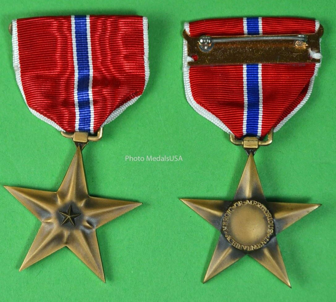 WWII BRONZE STAR MEDAL - Original GI Issue full size made in the USA