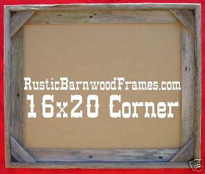 16x20 C rustic barnwood barn reclaimed primitive wood wooden picture photo frame