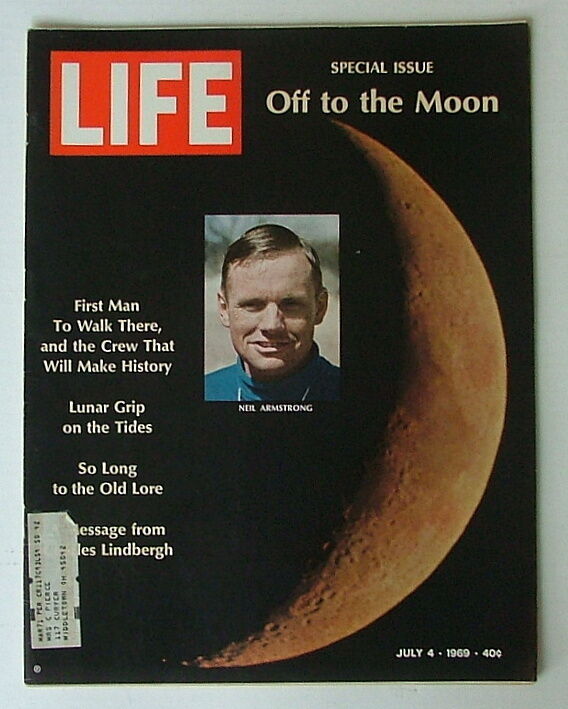 LIFE MAGAZINE JULY 4 1969 NEIL ARMSTRONG OFF TO THE MOON COCA COLA AD #h6f