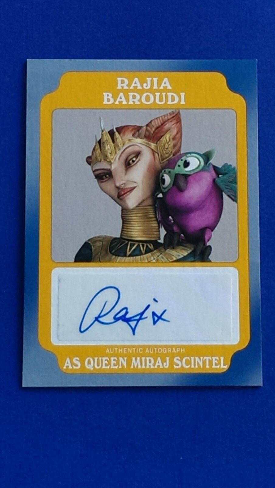 2016 Star Wars Rogue One Gold Autograph - Rajia Bardoudi as Queen Scintel #1/10