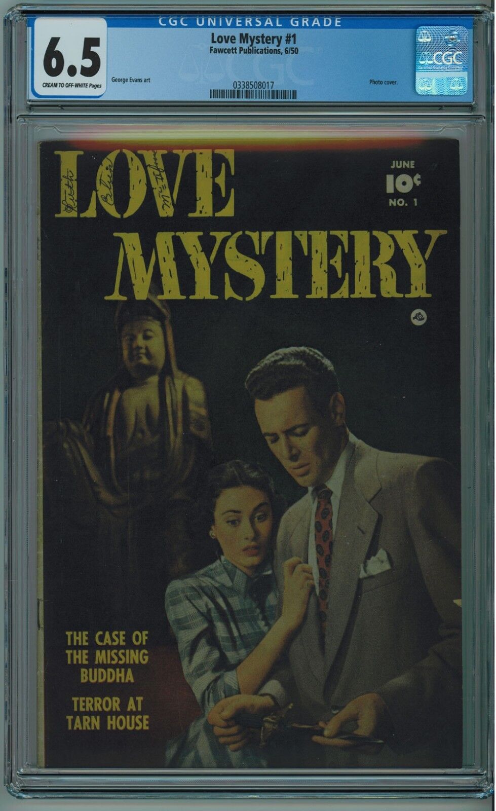 LOVE MYSTERY #1 CGC 6.5 SCARCE SELDOM SEEN OR SOLD CREAM TO OFF-WHITE PAGES 1950