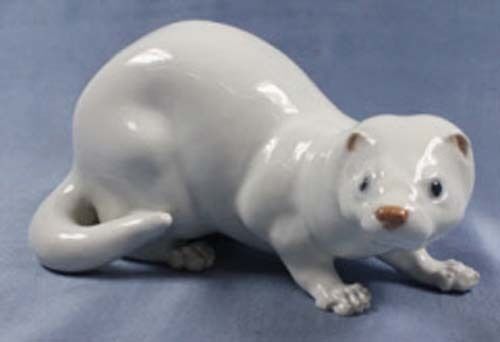 otter marten figurine animal porcelain Royal copenhagen polecat w