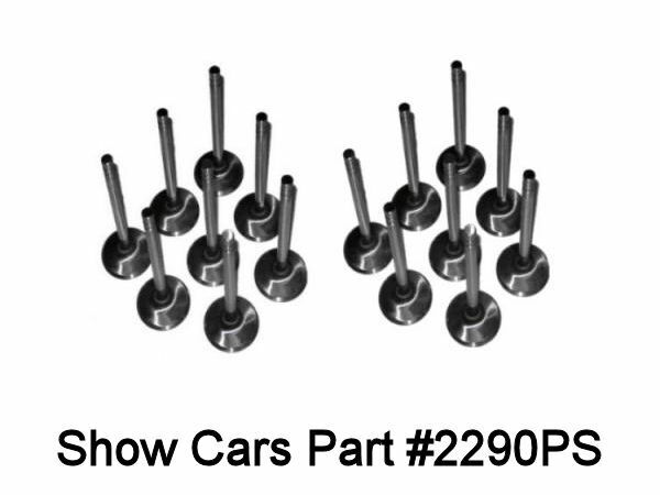 58 59 60 61 62 63 64 65 348 409 CHEVY 1.66 1.94 21-4N STAINLESS VALVES 