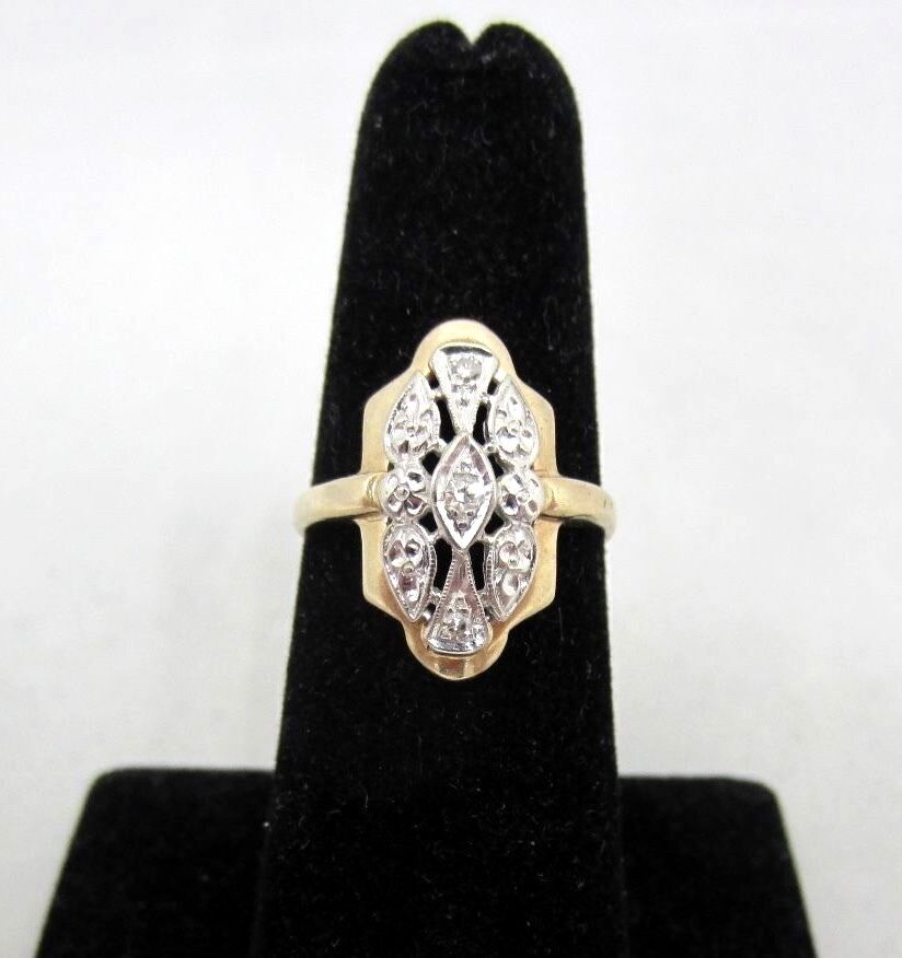 Antique Diamond Engagement/Wedding Ring .10 TCW 10k Gold *MAKE OFFER*