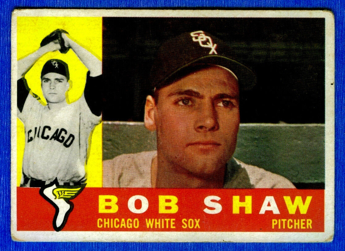1960 Topps  BOB SHAW  (Chicago White Sox) Card # 380  (vg)