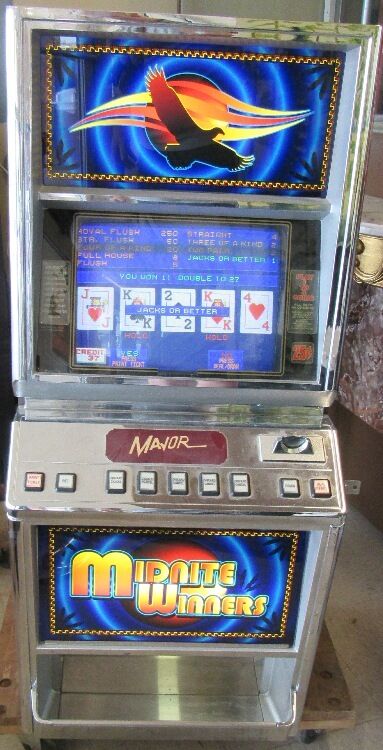Major midnight winners video poker slot machine, Lights Up and works... Lot 1151