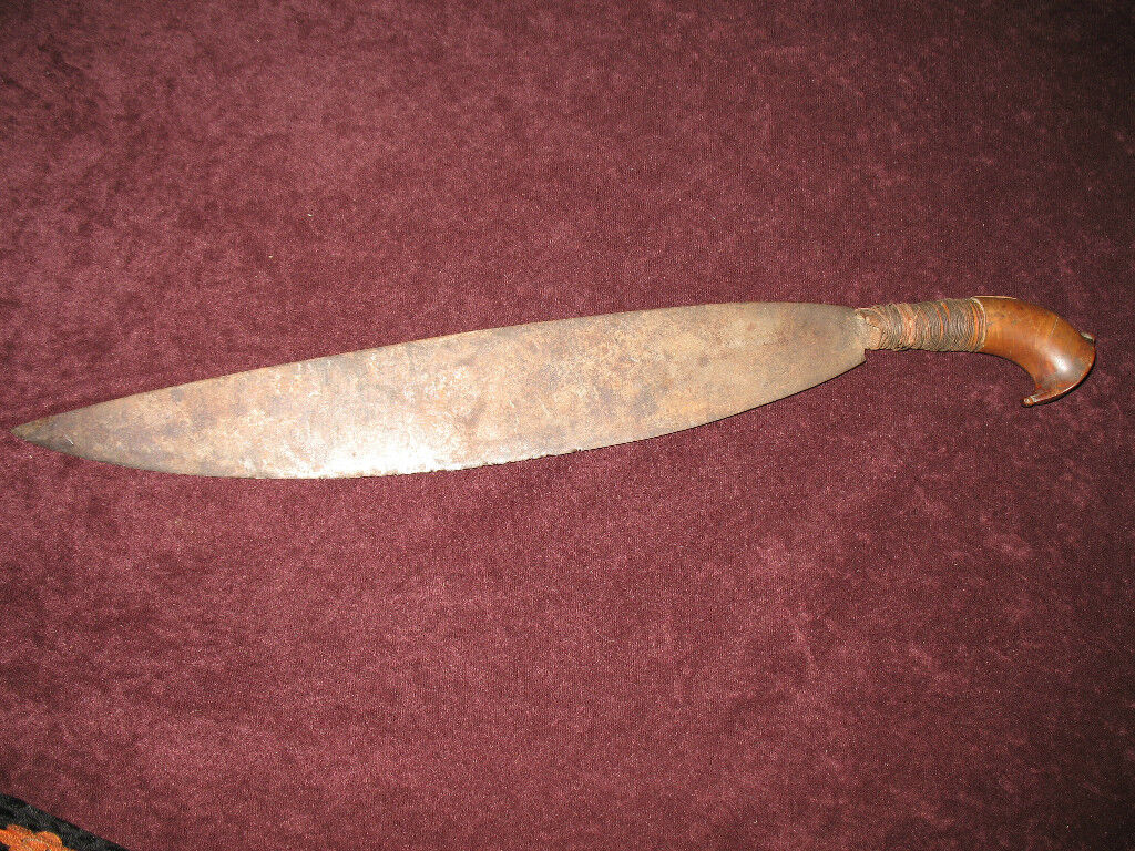 19th C. Authentic Moro Fighting Barong Sword 22\