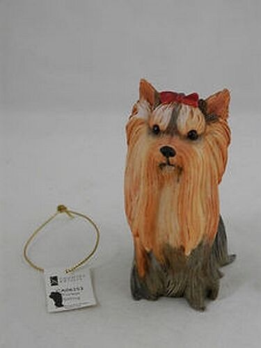 Enesco Country Artist Dog Figurine, Yorkie Sitting, 2008, CA06253, New