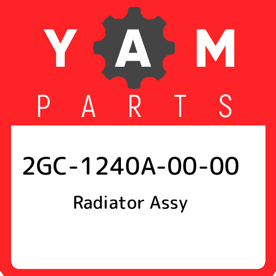 2GC-1240A-00-00 Yamaha Radiator assy 2GC1240A0000, New Genuine OEM Part