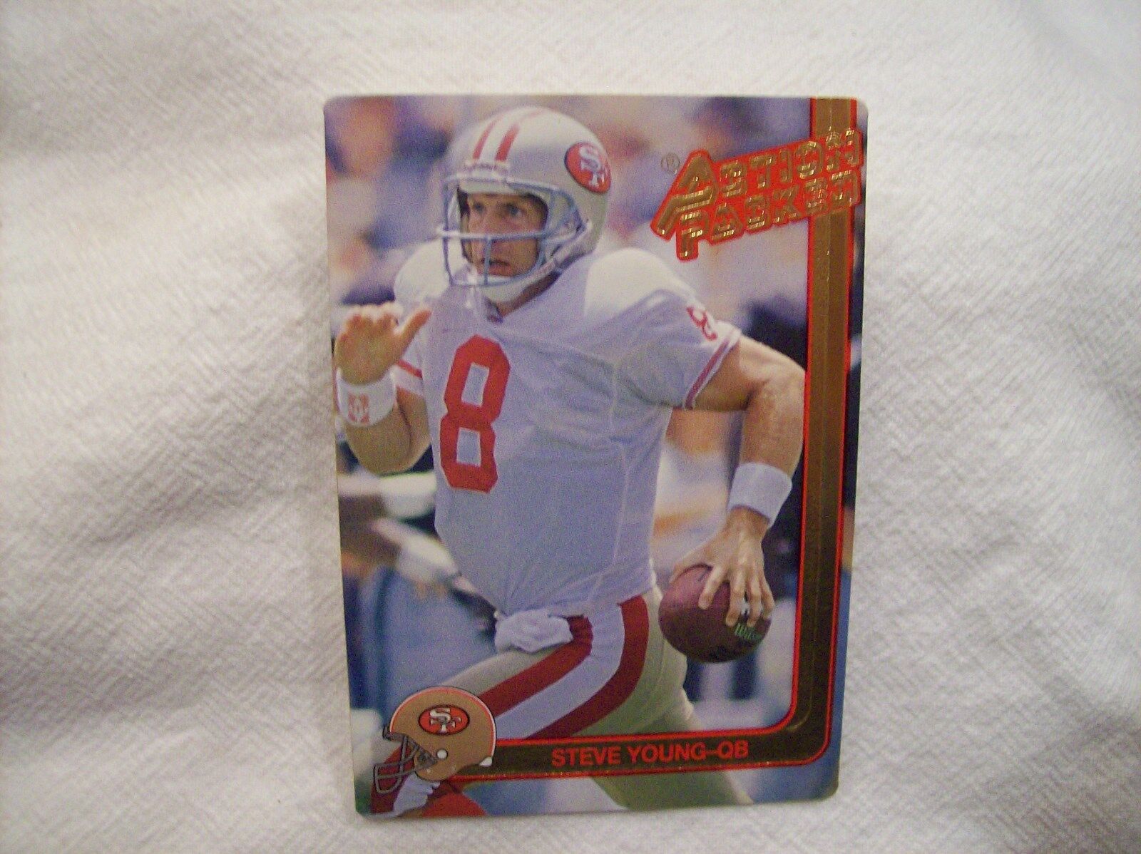 1991 Action Packed Football Steve Young #80 - San Francisco 49ers 