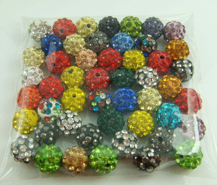 10mm charm Disco Ball Clay Cz beads for shamballa Accessories Wholesale #1