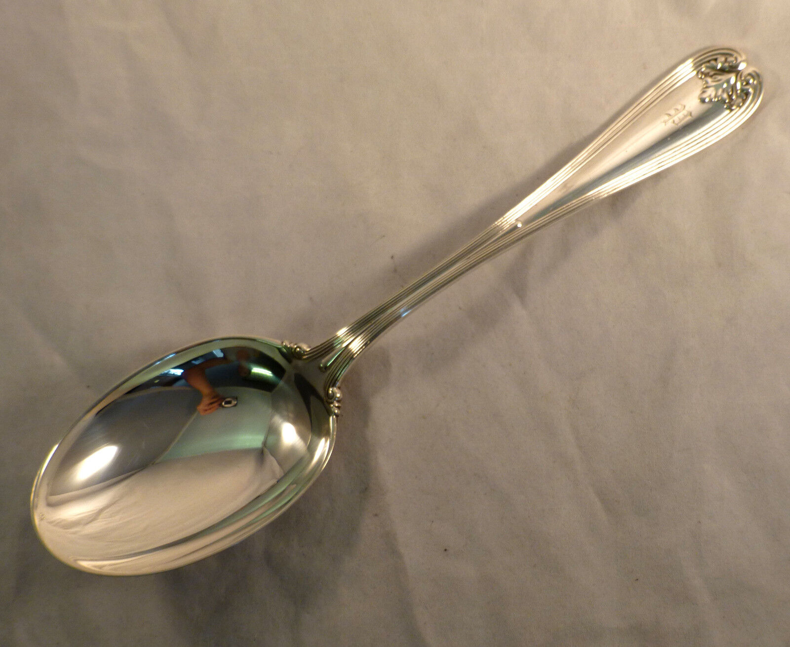Colonial-Tiffany Sterling Vegetable Serving Spoon-9 5/8\