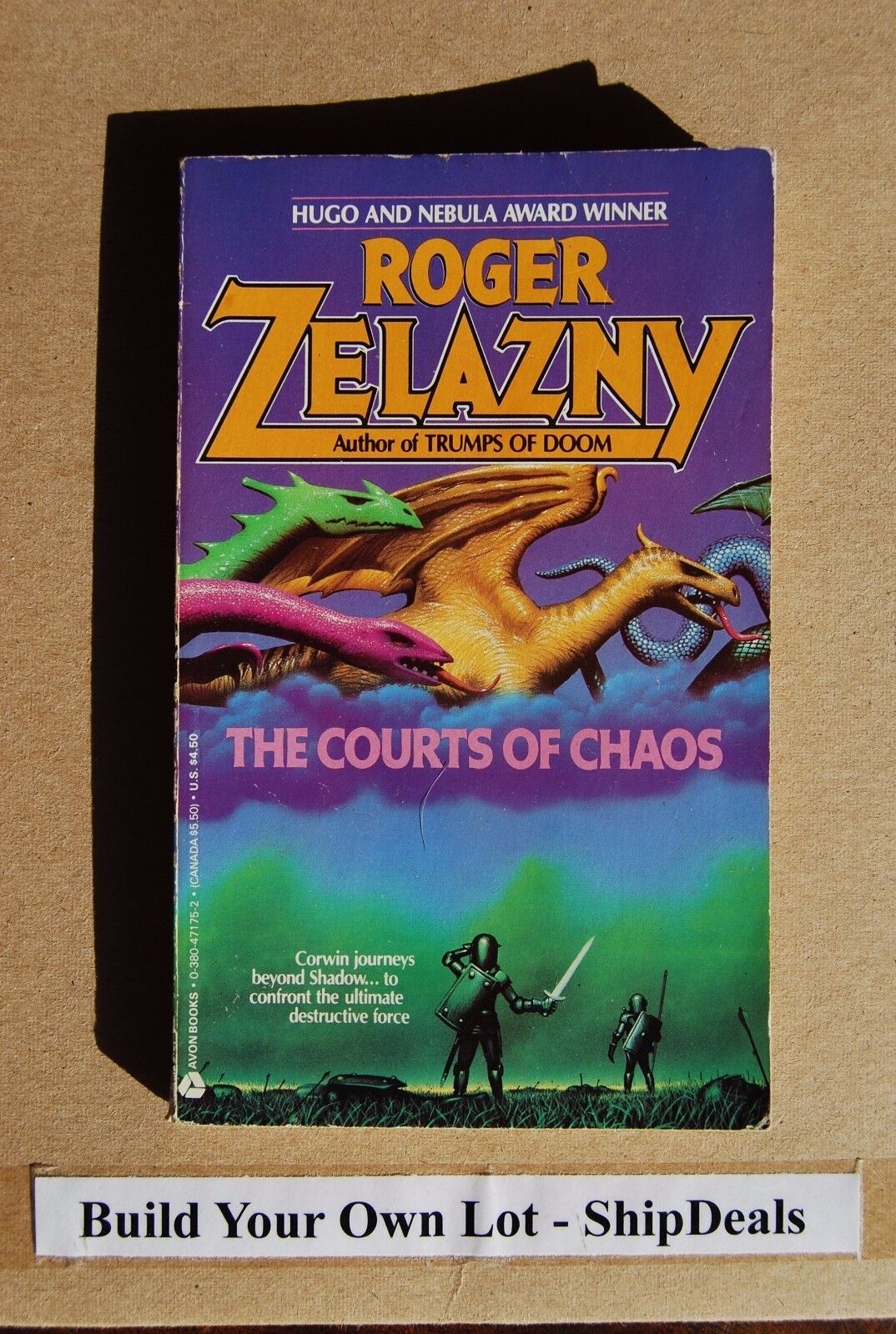 Vintage Roger Zelazny Paperback Chronicles Of Amber The Courts Of Chaos ShipDeal