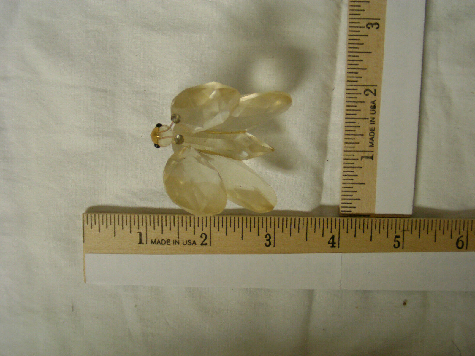 Original Marked Vintage Swarovski Crystal Figure, Lots of Crystals, Gold Accents