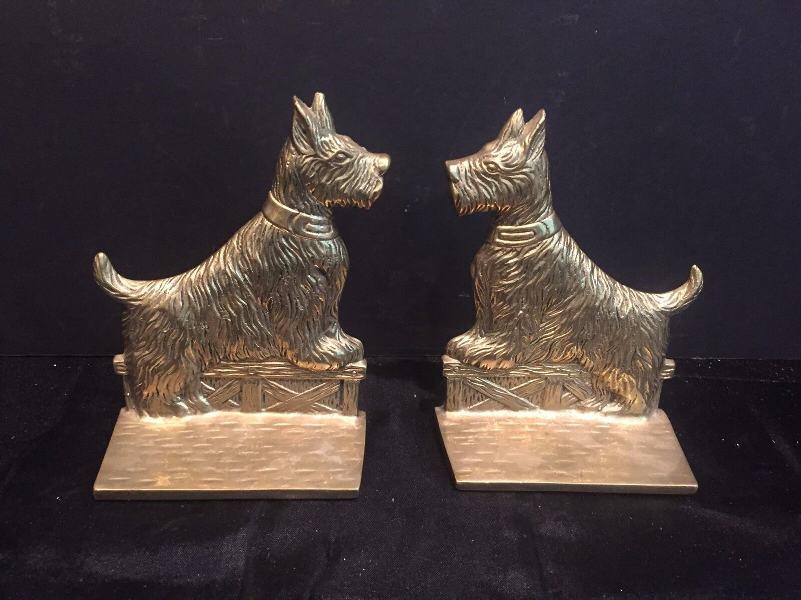 Vintage Penco Brass Scottish Terrier Scottie Dog Bookends New Bedford, MA
