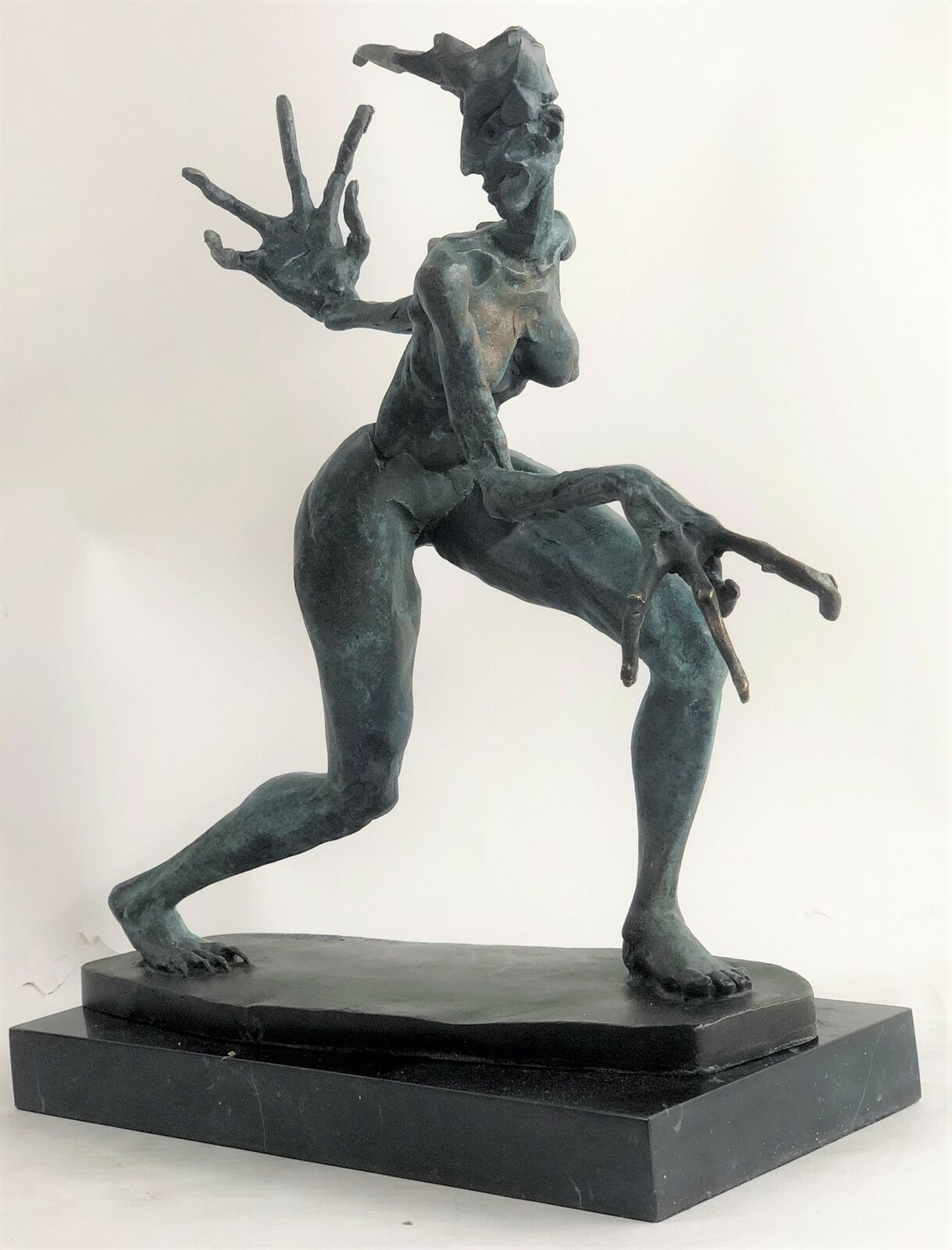 Handmade Nude Unique Woman Monster Limited Numbered Bronze Sculpture Figurine 