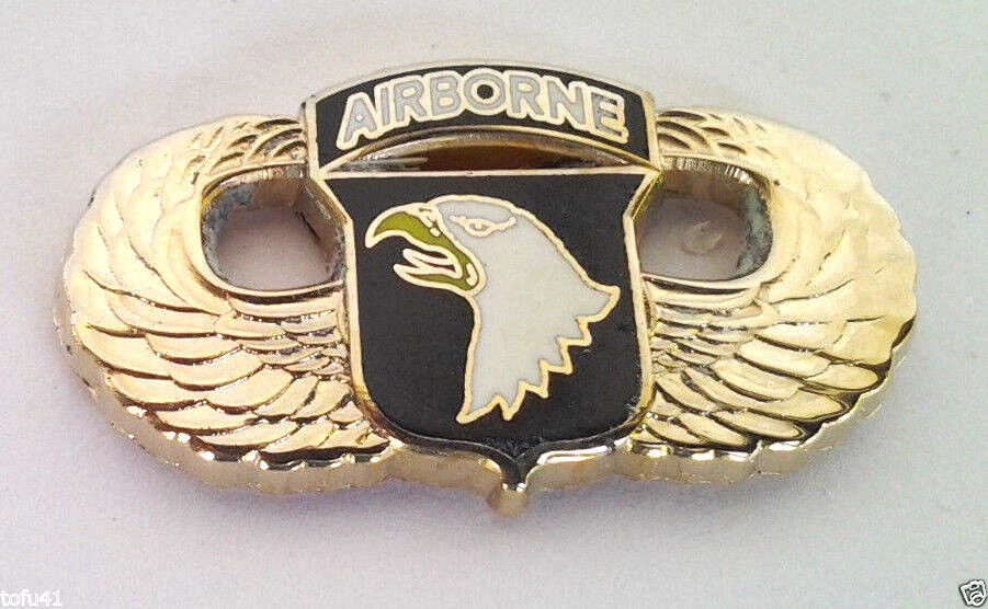 101ST AIRBORNE DIVISION WINGS (GOLD) Military Veteran US ARMY Hat Pin P12768 EE