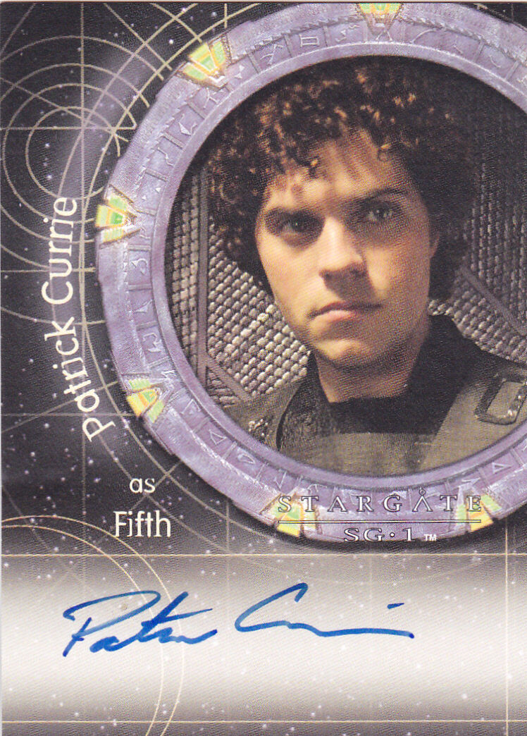 2009 Stargate Heroes Stargate SG-1 Autographs #A77 Patrick Currie as Fifth