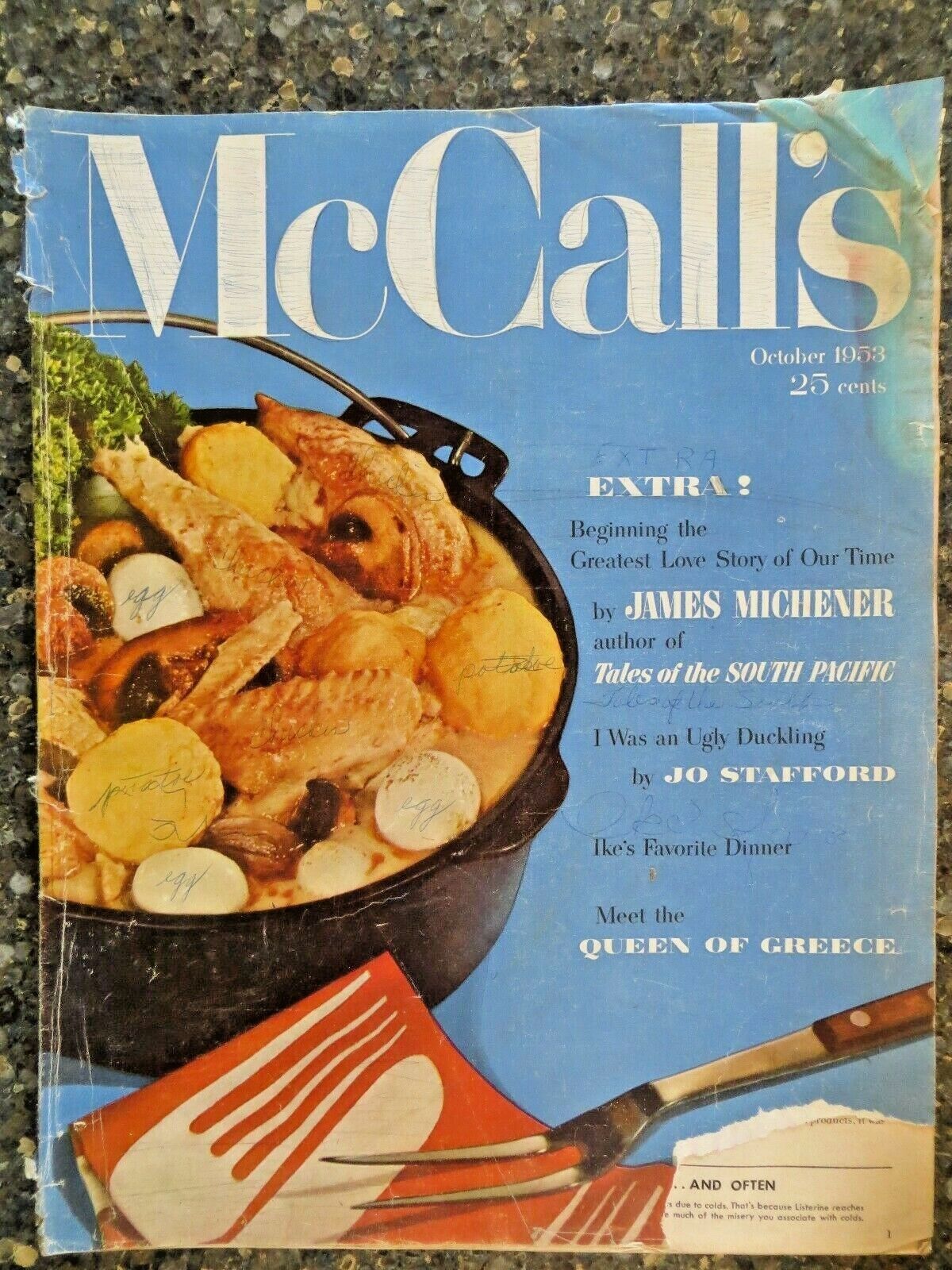 McCall\'s Magazine   October 1958   Queen of Greece   VINTAGE ADS 